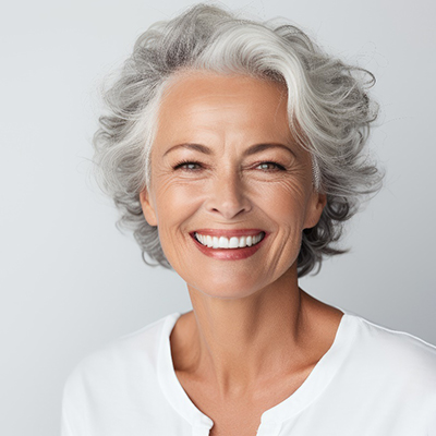 An older woman with a beautiful smile