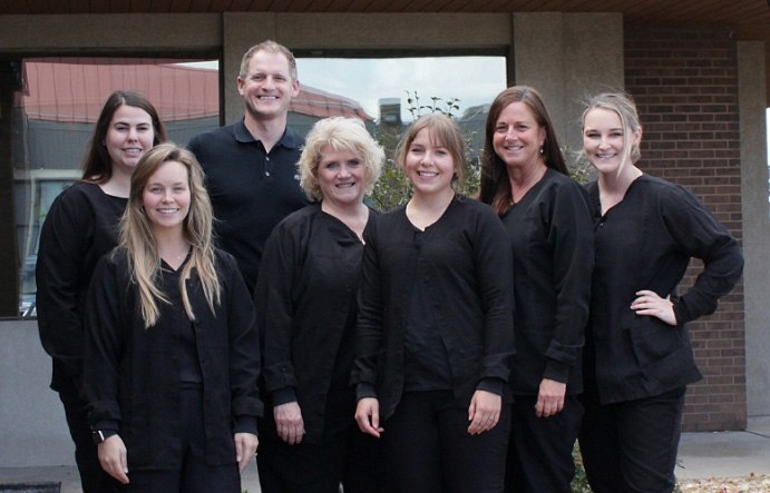 Dentist and team members