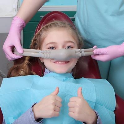 A girl confident in her sedation dentistry from Springfield
